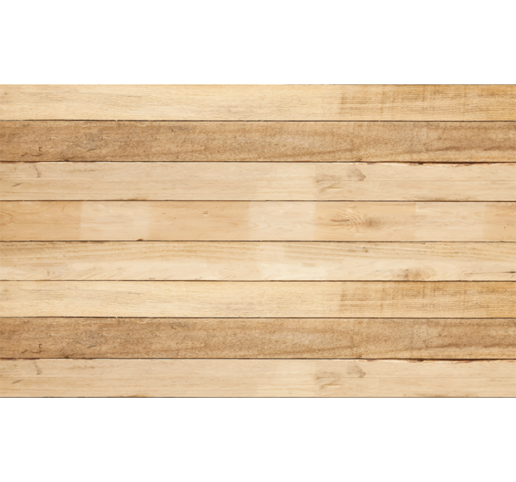 Beige roller blind with light wood plank design - TenStickers