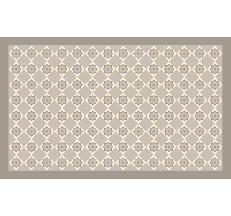 Beige roller blind in cement beige tiles design - TenStickers