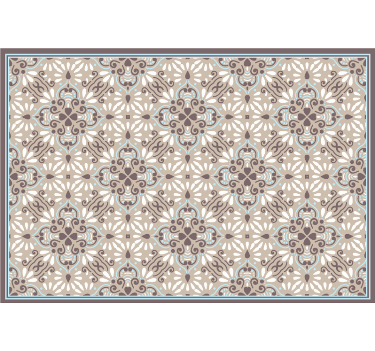 Beige roller blind in beige white mosaic design - TenStickers