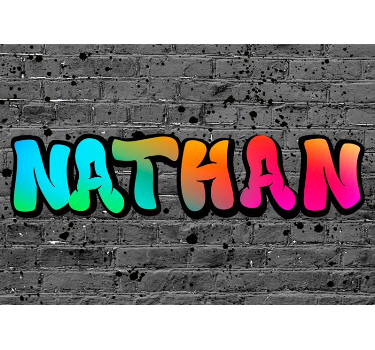 Gray roller blind in brick rainbow design - TenStickers