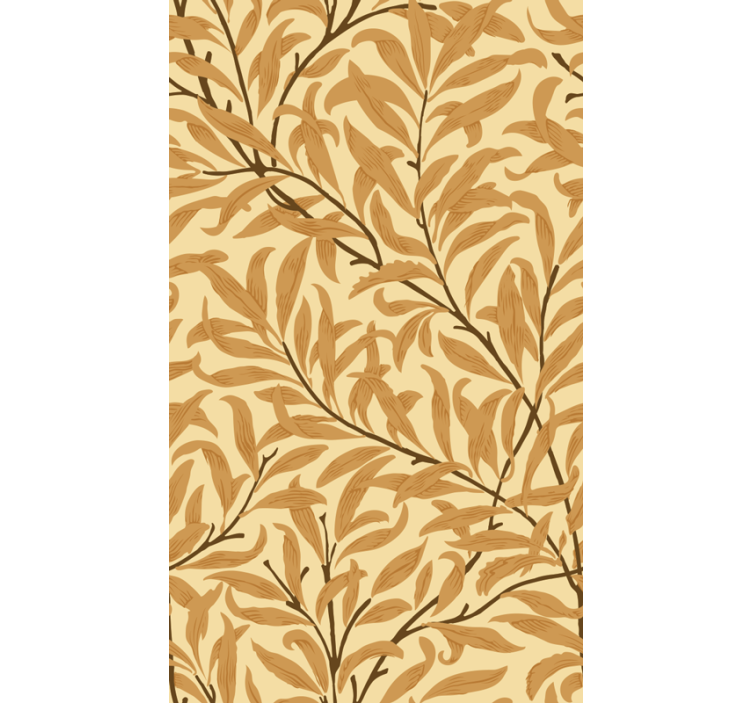 Botanical Leaf Print flower roller blind - TenStickers