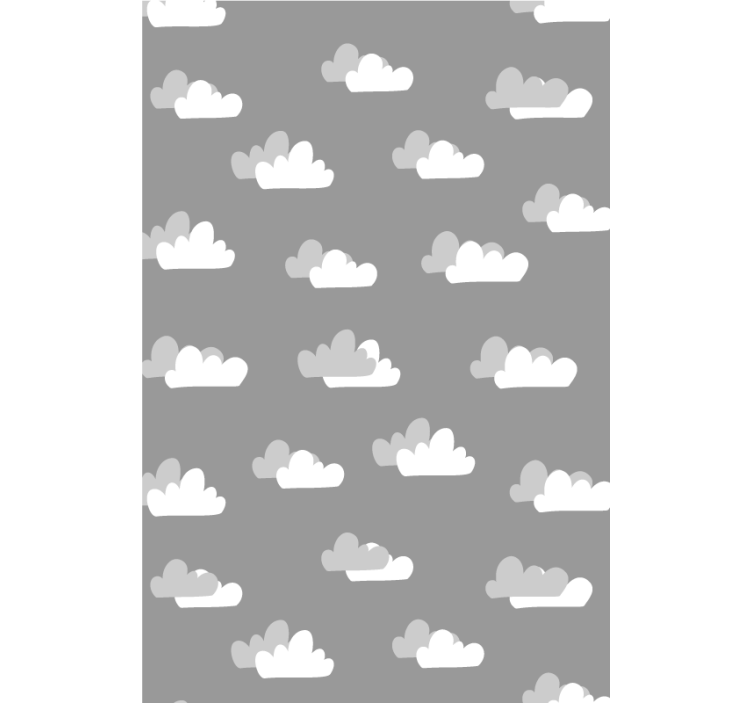 Cumulus Cloud Pattern gray roller blind - TenStickers