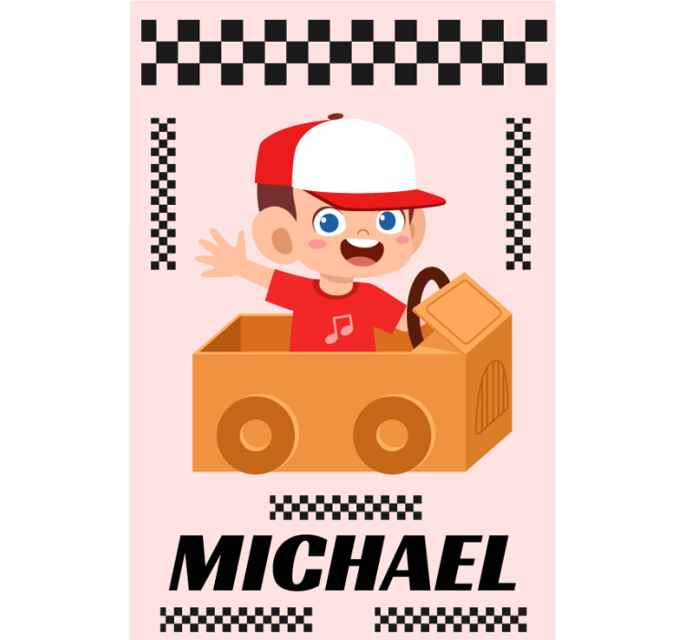 Animated Racing Adventure customise roller blind - TenStickers