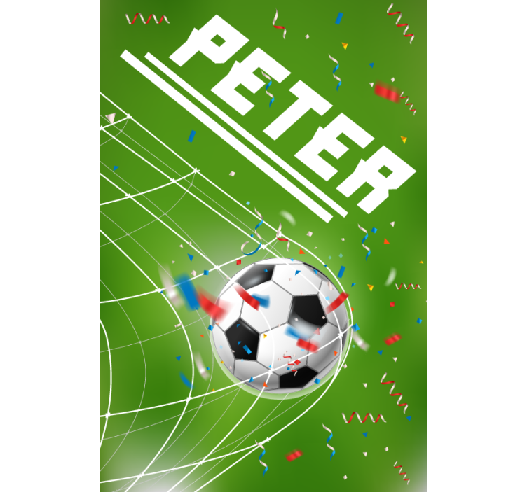 Scoring goal Custom printed window shade - TenStickers