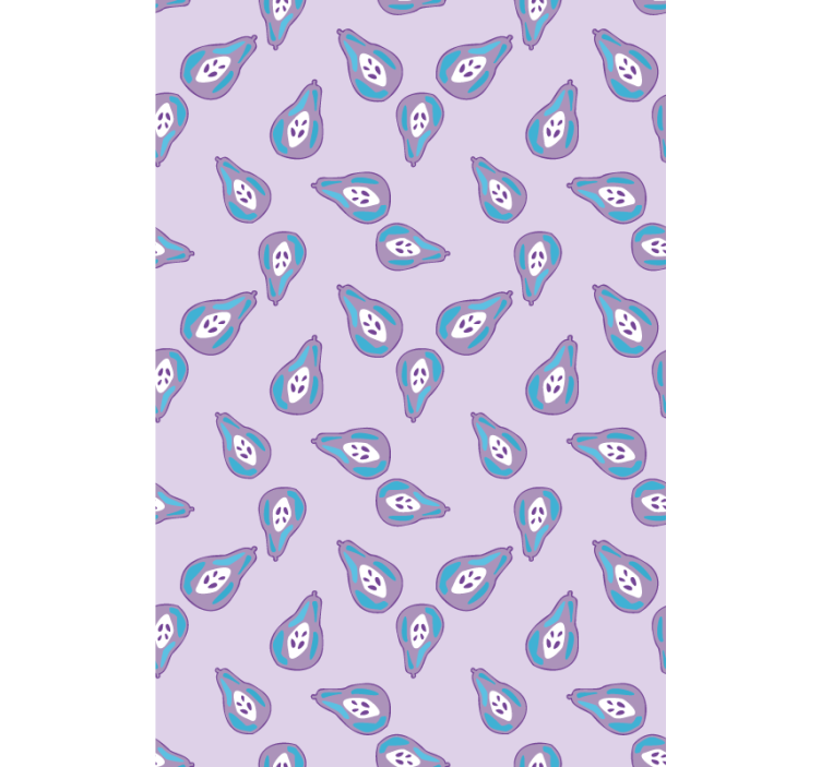 Playful Pear Pattern fruit and vegetable roller blind - TenStickers