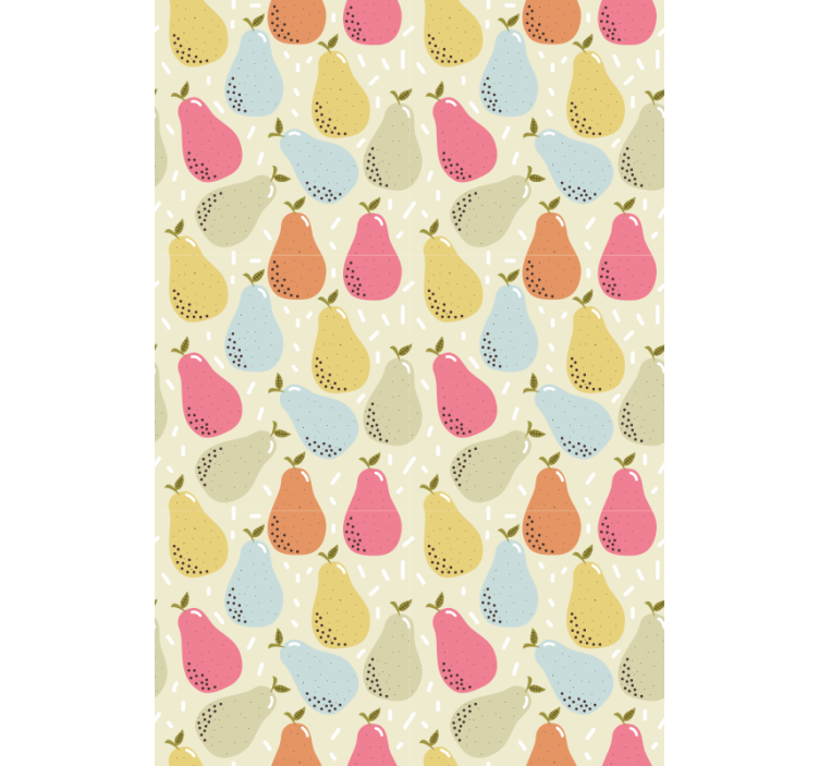 Patterned Pear Illustration fruit and vegetable roller blind - TenStickers