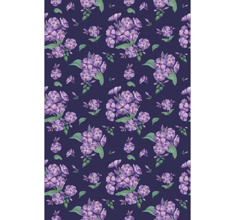 Purple Flower kitchen blind - TenStickers