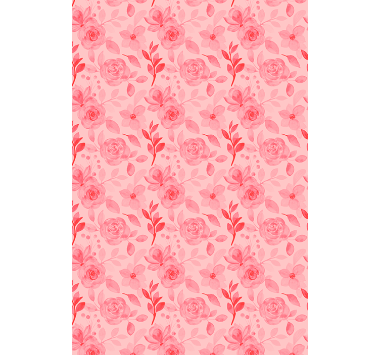 Romantic Rose Pattern flower roller blind - TenStickers