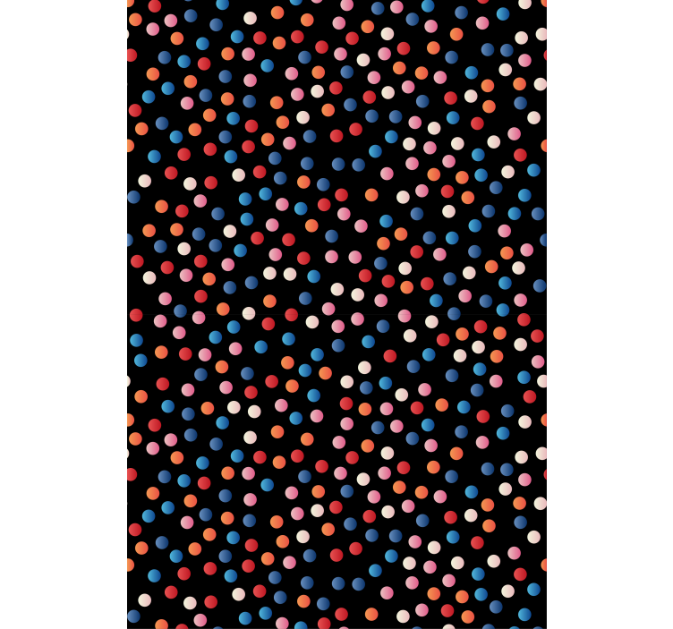 Colorful Polka Dots children room roller blind - TenStickers