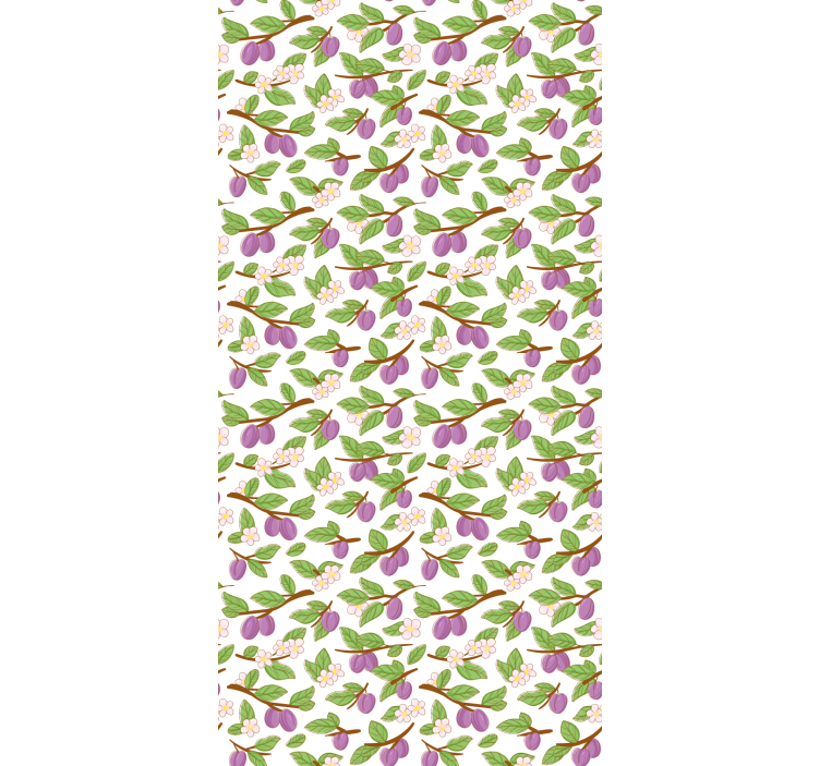 Plum Blossom Pattern fruit and vegetable roller blind - TenStickers
