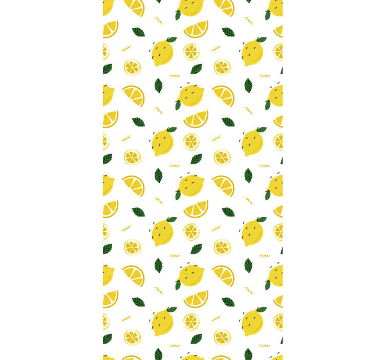 Lemon Slice Motif fruit and vegetable roller blind - TenStickers