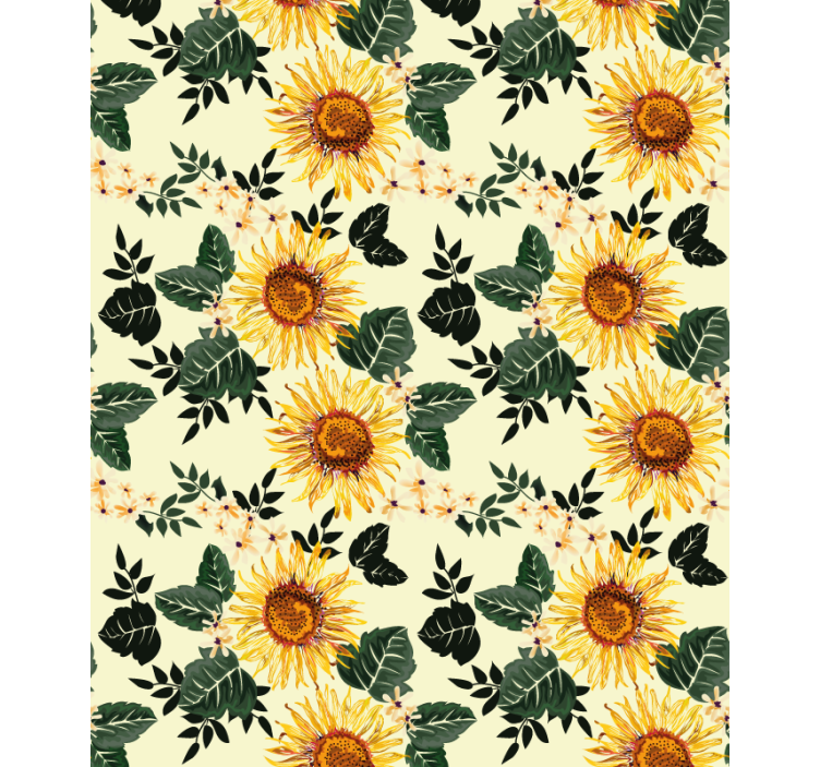 Sunflower Floral Theme flowers and plants roller blind - TenStickers