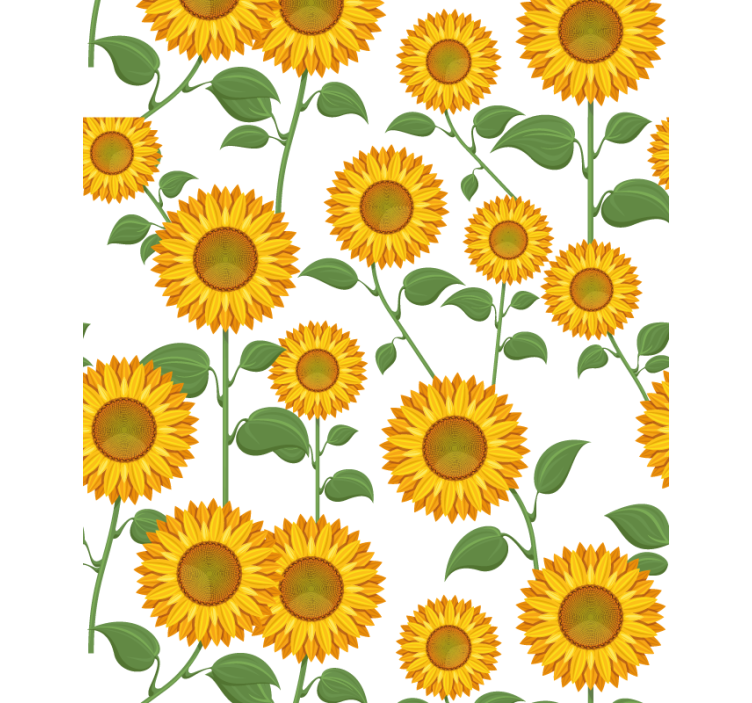 Animated sunflowers Flower blind - TenStickers