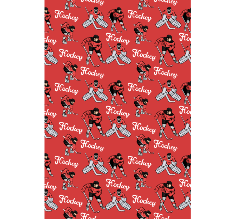 Hockey Players Print sports roller blind - TenStickers