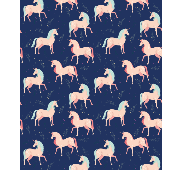Cute unicorn design pattern  Childrens blind - TenStickers
