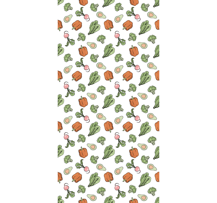 Vibrant vegetable medley kitchen roller blind - TenStickers