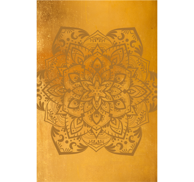 Spiritual golden mandala zen roller blind - TenStickers