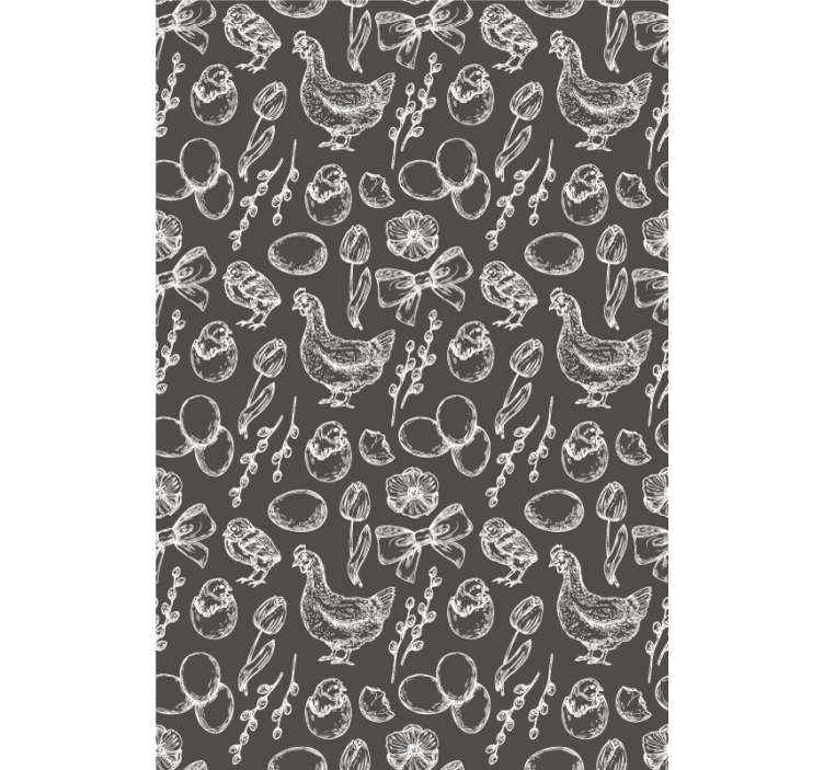 Charming Chicken Patterns animal roller blind - TenStickers