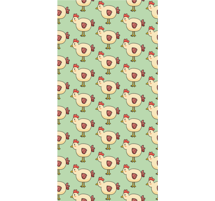 Delightful Chicken Motif animal roller blind - TenStickers