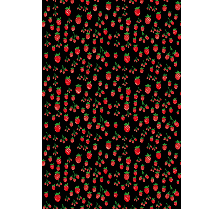 Vibrant Strawberry Patterns fruit and vegetable roller blind - TenStickers