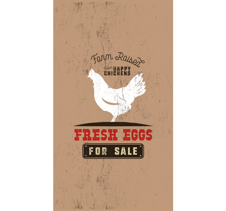 Fresh eggs for sale children room roller blind - TenStickers