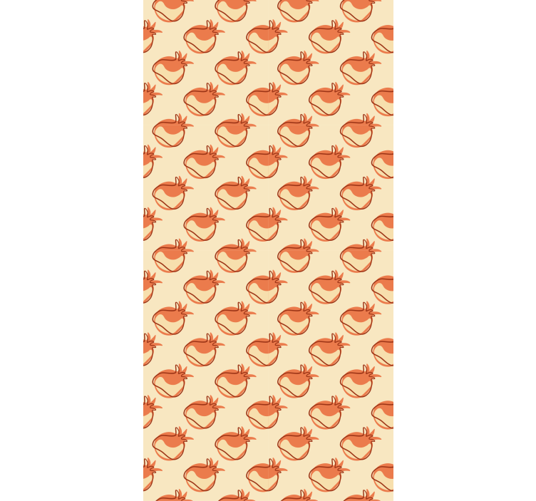 Beige vegetables pattern fruit and vegetable roller blind - TenStickers