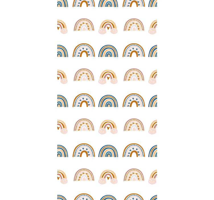 Nordic rainbow motifs children room roller blind - TenStickers