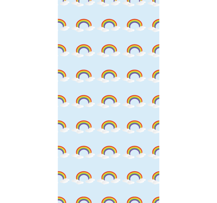Rainbows cheer children room roller blind - TenStickers