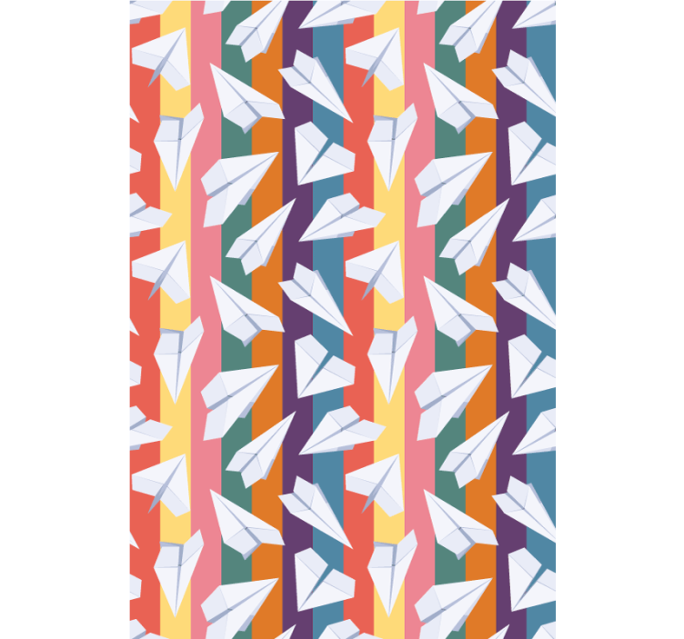 White paper planes fly Childrens blind - TenStickers