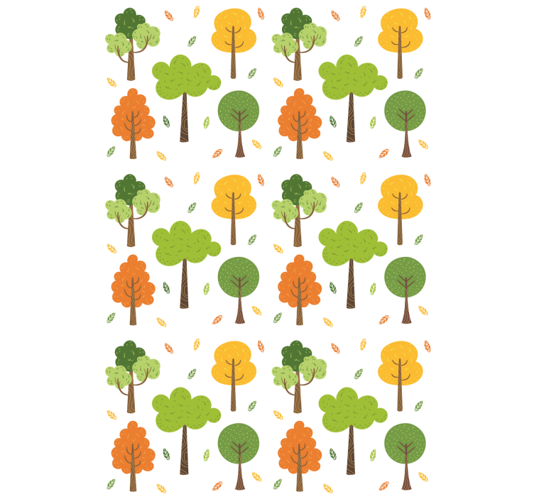 Colorful Pattern tree roller blind - TenStickers