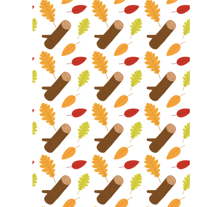 Autumn Leaves Pattern flowers and plants roller blind - TenStickers