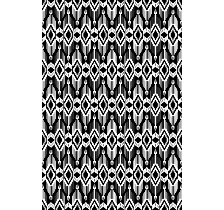 Rustic white and black pattern Nordic blind - TenStickers