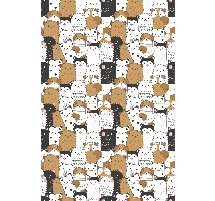 Adorable expressions animal roller blind - TenStickers