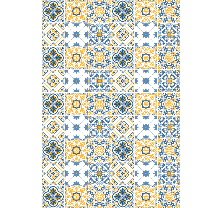 Intricate Tile Patterns texture and pattern roller blind - TenStickers