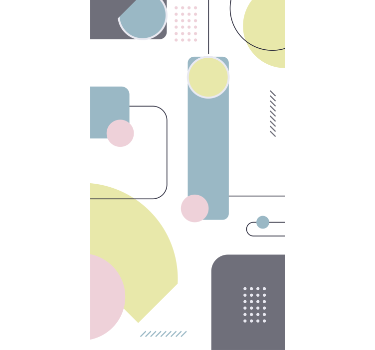 Geometric Shapes Play modern roller blind - TenStickers