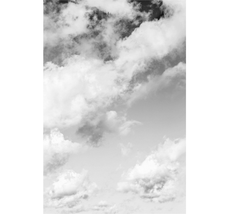 Realistic white texture Cloud blind - TenStickers