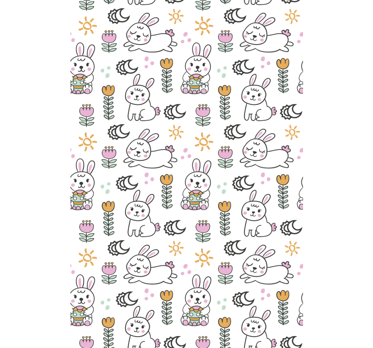 Easter bunny motif animal roller blind - TenStickers