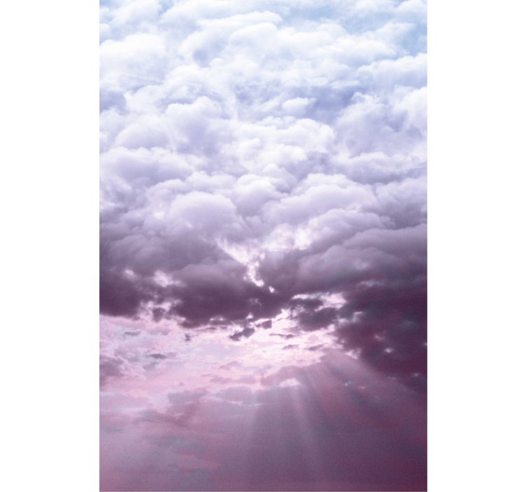 Realistic sky with sunlight Cloud blind - TenStickers