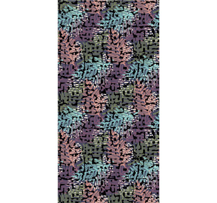 Foliage Patterned Design flowers and plants roller blind - TenStickers