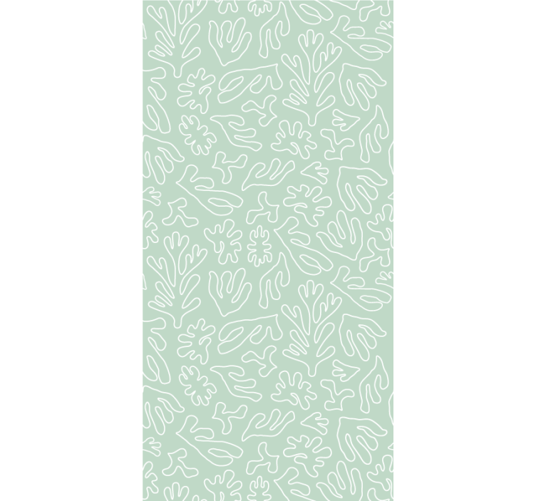 Stylish Plant Patterns flowers and plants roller blind - TenStickers
