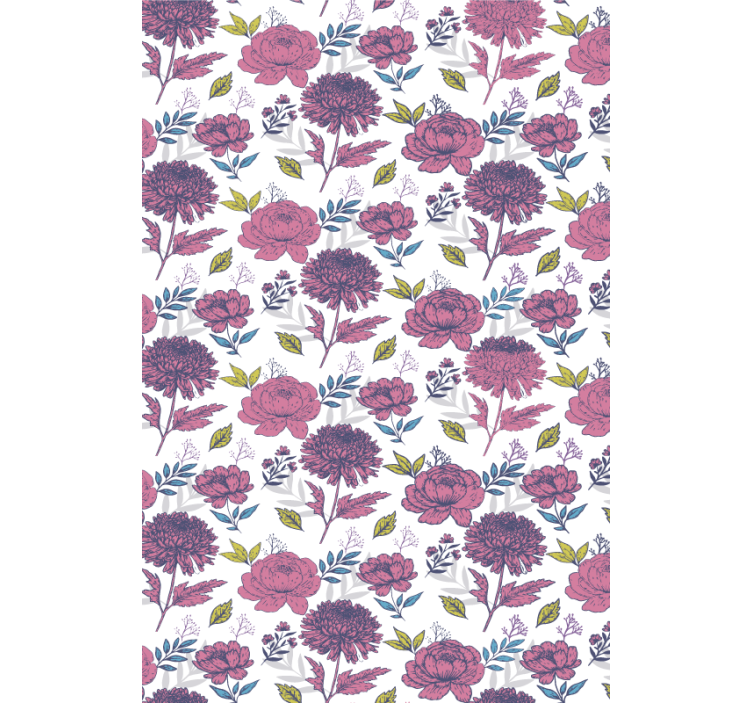 Blossom Floral Theme flowers and plants roller blind - TenStickers