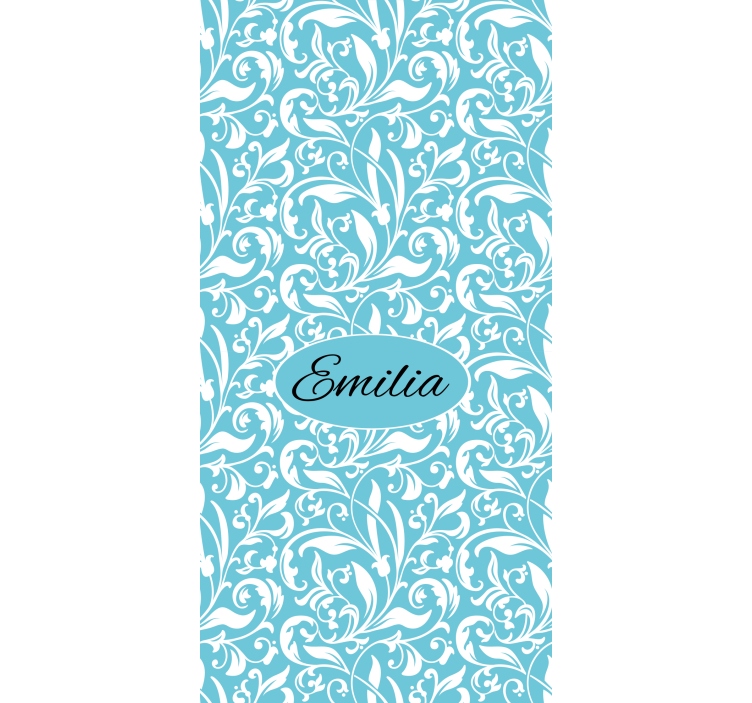 Personalized floral design flower roller blind - TenStickers