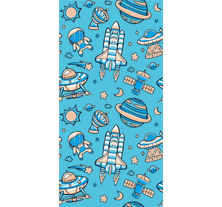 Space Exploration Adventures geek roller blind - TenStickers