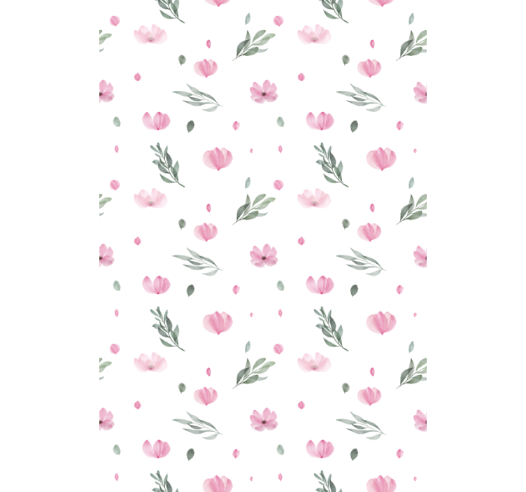 Delicate floral theme kitchen roller blind - TenStickers