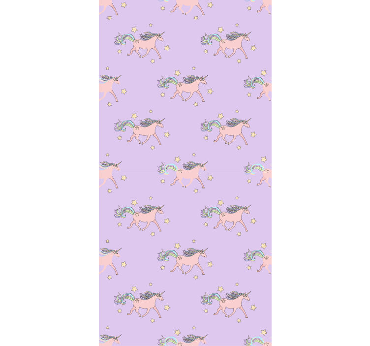 Dancing Unicorns Pattern animal roller blind - TenStickers
