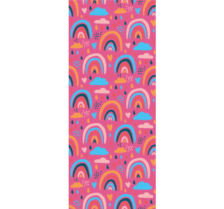 Colorful rainbow pattern children room roller blind - TenStickers