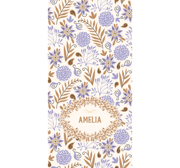 Custom Floral Design flower roller blind - TenStickers