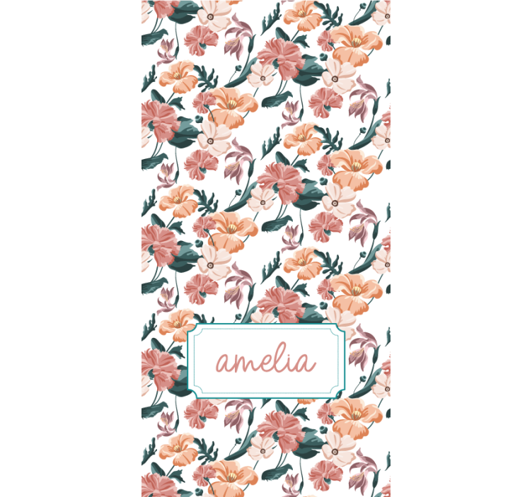Elegant spring design flowers and plants roller blind - TenStickers