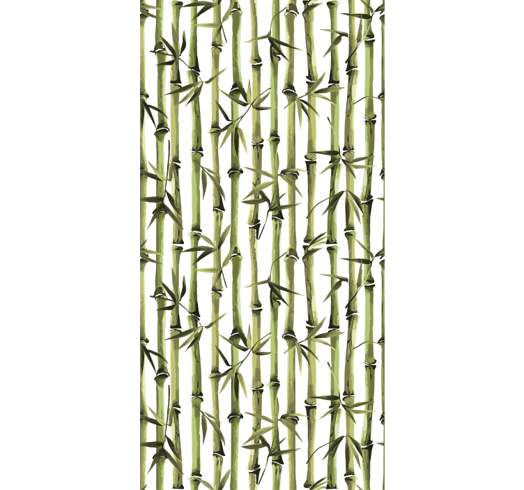 Bamboo pattern branches Tree blind - TenStickers