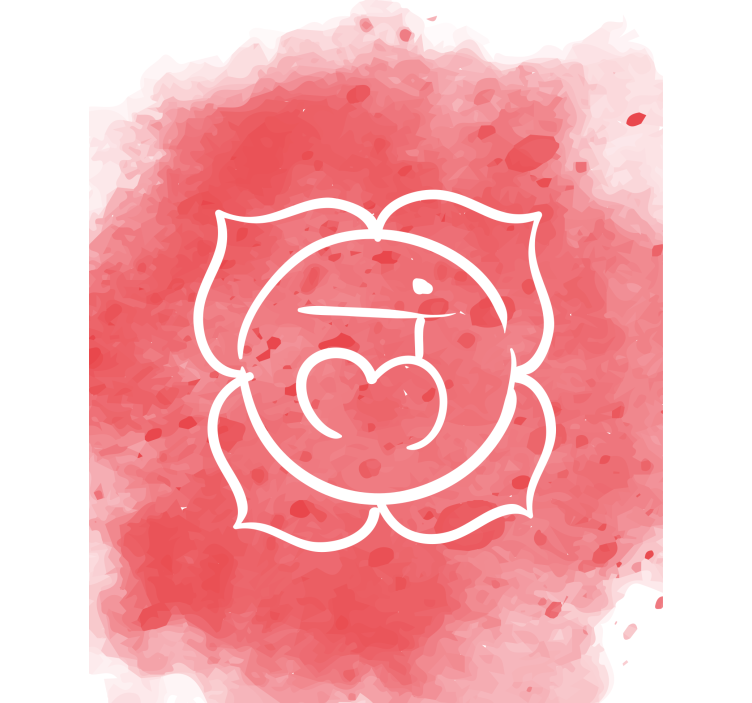 Beautiful Root Chakra Symbol Zen blind - TenStickers
